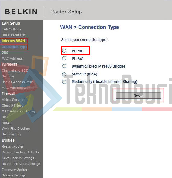 Belkin F5D8633 Modem kurulumu