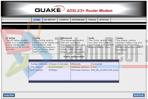 Quake 845G Modem Kurulumu