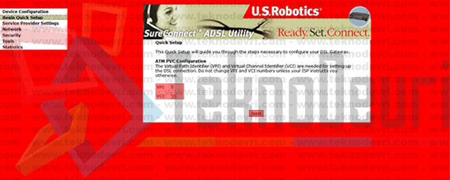 US Robotics 9105 kablosuz modem kurulumu